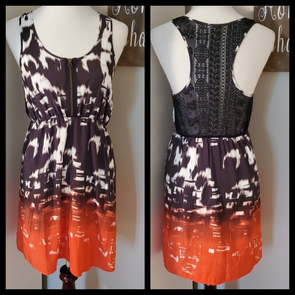 Kimchi Blue Urban Outfitters Funky Dip Dyed Dress - Picture 2 of 8